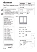 Panel S-4-F2 for 2 function switches (10A) series 4
